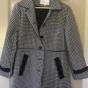 Adorable Polka Dotted Trench Coach  Style Jacket